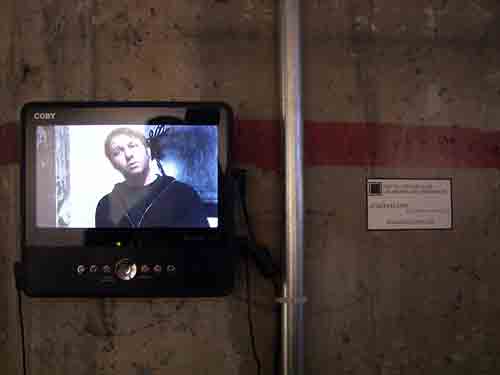 Video display by StudioScopic @ K&W/201 Gallery.