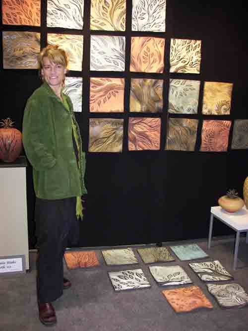Natalie Blake develops tile multiples of ceramic which can be arranged and rearranged at your whim.  Paradise City Arts Festival