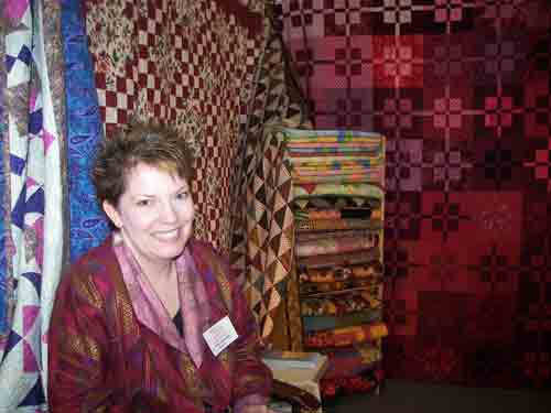 Quilt artist, Carol Lee Heisler, Lorac Designs of East Norriton, PA.  Paradise City Arts Festival.