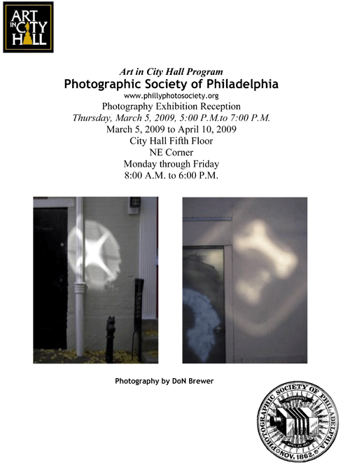 DoN Brewer Photographic Society of Philadelphia @ City Hall