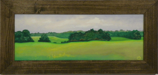 Alden Cole, Down the Intervale No. 3, oil, Downstairs Gallery at The Plastic Club