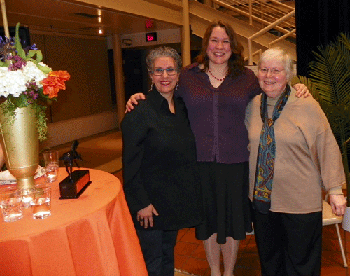 Eileen Tognini, Julia Stratton and Linda Lee Alter First Annual Bebe Benoliel Founders Award for an  Outstanding Arts Collaborator Honoree