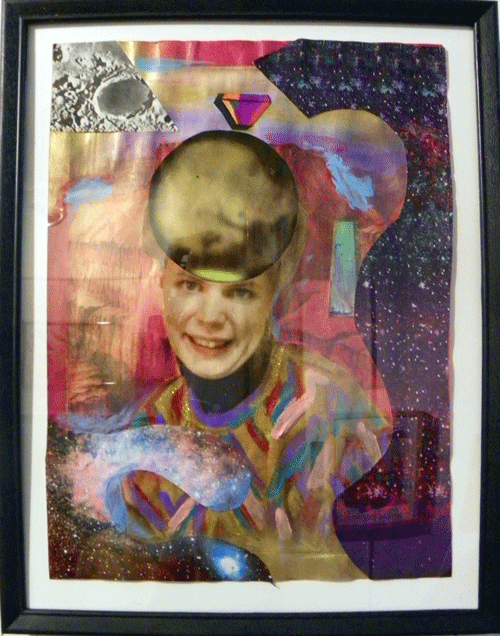 Lindsey Dickson, Earth Angel, Collage and Mixed Media at The Plastic Club