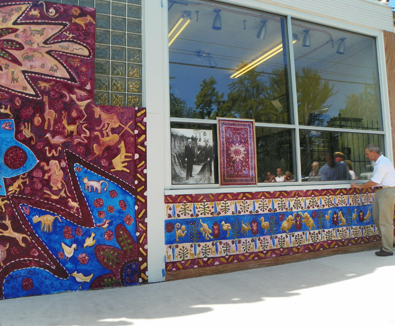 Armenian Orphan Rug Mural by Kathryn Pannepacker