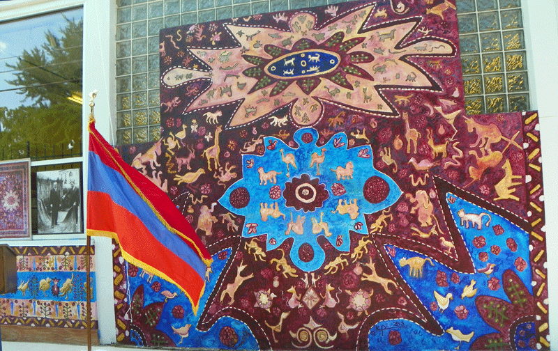 Armenian Orphan Rug Mural by Kathryn Pannepacker