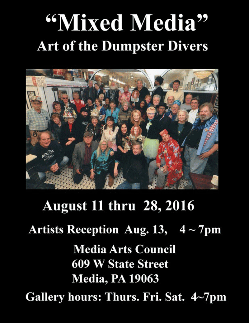 "Mixed Media", The Philadelphia Dumpster Divers, Media Arts Council